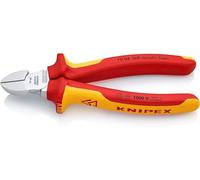 Knipex Alicate de corte diagonal 70 06 160 – cromado, VDE con fundas multicomponentes, 160 mm