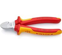 Knipex Alicate de corte diagonal 70 26 160 cromado, aislado VDE 160 mm, fundas multicomponentes