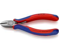 KNIPEX Alicate de corte diagonal para electromecánica con mangos multicomponente 125 mm, 76 12 125