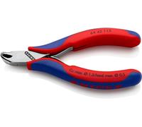 KNIPEX Alicate de corte frontal para electrónica con cartulinas autoservicio con mangos multicomponente 115 mm, 64 42 115 SB