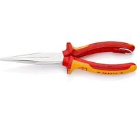 Knipex Alicate semirredondo KN 26 16 200 T VDE 200 mm cromado aislado con fundas multicomponente
