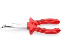 Knipex Alicate de montaje (alicate de boca cigüeña) cromado, aislados por inmersión en plástico reforzado, según norma VDE 200 mm 26 27 200