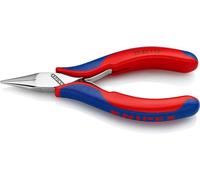 KNIPEX Alicate de montaje para electrónica con articulación machihembrada con mangos multicomponente 115 mm, 35 22 115