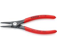 Knipex Alicate de precisión para arandelas para arandelas exteriores de ejes gris atramentado, recubiertos de plástico antideslizante 140 mm 49 11 A0