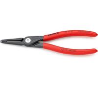 Knipex Alicate de precisión para arandelas para arandelas interiores en taladros gris atramentado, recubiertos de plástico antideslizante 180 mm (cartulina autoservicio/blíster) 48 11 J2 SB