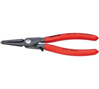 Knipex Alicate de precisión para arandelas para arandelas interiores en taladros con protección contra la sobreexpansión gris atramentado, recubiertos de plástico antideslizante 180 mm 48 31 J2
