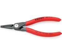 Knipex Alicate de precisión para arandelas para arandelas interiores en taladros gris atramentado, recubiertos de plástico antideslizante 140 mm 48 11 J1