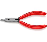 Knipex Alicate de presión para mecánica de precisión negro atramentado, recubiertos de plástico 125 mm (cartulina autoservicio/blíster) 37 31 125 SB