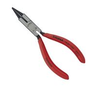 Knipex Alicate de punta redonda con filo de corte rojo 130 mm