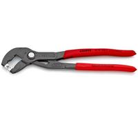 Knipex Alicate para abrazaderas Click gris atramentado, recubiertos de plástico antideslizante 250 mm (cartulina autoservicio/blíster) 85 51 250 C SB