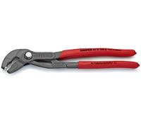 KNIPEX Alicate para abrazaderas con cartulinas autoservicio Mangos plasticos por inmersión antideslizantes 250 mm, 85 51 250 A SB