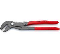 KNIPEX Alicate para abrazaderas con fijador Mangos plasticos por inmersión antideslizantes 250 mm, 85 51 250 AF