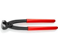 KNIPEX Alicate para abrazaderas de oreja con cartulinas autoservicio recubiertos de plástico 220 mm, 10 98 I220 SB
