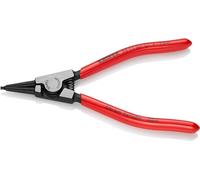 Knipex Alicate para arandelas para arandelas de sujeción en ejes negro atramentado, recubiertos de plástico 140 mm 46 11 G1