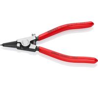 Knipex Alicate para arandelas para arandelas de sujeción en ejes negro atramentado, recubiertos de plástico 140 mm 46 11 G0