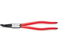Knipex Alicate para arandelas para arandelas interiores en taladros en ángulo de 45° negro atramentado, recubiertos de plástico 310 mm 44 31 J42
