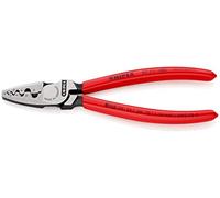 Knipex Alicate para crimpar punteras huecas recubiertos de plástico 180 mm (cartulina autoservicio/blíster) 97 71 180 SB