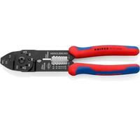Knipex Alicate para crimpar terminales negro, lacado, con fundas multicomponentes 230 mm 97 21 215 B