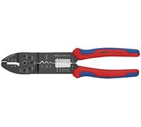 Knipex Alicate para crimpar terminales negro, lacado, con fundas multicomponentes 240 mm 97 32 240