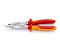 Knipex alicate para instalaciones eléctricas cromado, aislados con fu