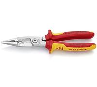 Knipex alicate para instalaciones eléctricas cromado, aislados con fu