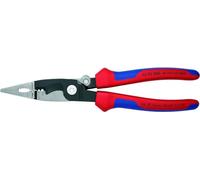 Knipex Alicate para instalaciones eléctricas negro atramentado, con fundas multicomponentes 200 mm 13 92 200