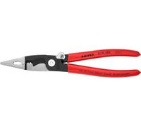 Knipex Alicate para instalaciones eléctricas negro atramentado, recubiertos de plástico 200 mm 13 91 200