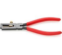 Knipex Alicate pelacables Con muelle de apertura universal negro atramentado, recubiertos de plástico 160 mm (cartulina autoservicio/blíster) 11 01 160 SB