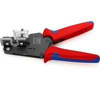 KNIPEX Alicate pelacables de precisión con cuchillas de forma precisa con mangos multicomponente 195 mm, 12 12 10