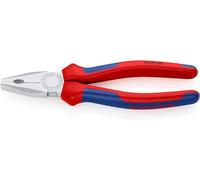 Knipex Alicate universal cromado, con fundas multicomponentes 200 mm (cartulina autoservicio/blíster) 03 05 200 SB