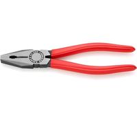 Knipex Alicate 03 01 200 SB para electricista 200 mm, recubierto de plástico negro atramentado