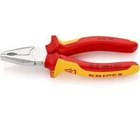 Knipex alicate universal cromado, aislados con fundas multicomponentes