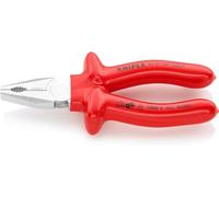 Knipex Alicate universal cromado, aislados por inmersión en plástico reforzado, según norma VDE 160 mm 03 07 160