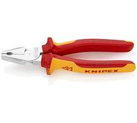 Knipex Alicate universal 02 06 180 Cromado, aislado según VDE 180 mm fundas multicomponentes