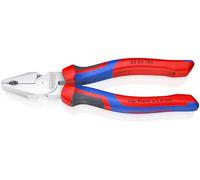 KNIPEX Alicate universal de fuerza cromado con mangos confort 180 mm, 02 05 180