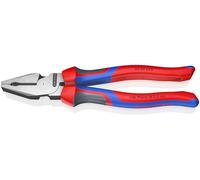 Knipex Alicate universal de fuerza negro atramentado, con fundas multicomponentes 225 mm (cartulina autoservicio/blíster) 02 02 225 SB