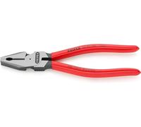 Knipex Alicate universal de fuerza negro atramentado, recubiertos de plástico 180 mm 02 01 180