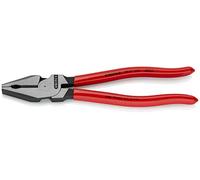 Knipex Alicate universal de fuerza negro atramentado, recubiertos de plástico 225 mm 02 01 225