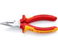 KNIPEX Alicate universal en punta cromado aislados con fundas multicomponentes, según norma VDE 145 mm, 08 26 145