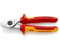 Knipex Tijeras cortacables cromado, aislados con fundas multicomponentes, según norma VDE 165 mm 95 16 165