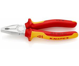 Knipex Alicates Combi Aislado M Fundas en Dos Componentes VDE Probado Cromado