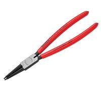Knipex Alicate para arandelas para arandelas interiores en taladros negro atramentado, recubiertos de plástico 225 mm (cartulina autoservicio/blíster) 44 11 J3 SB