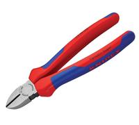 Knipex Alicates de Corte Diagonal 70 02 180 con Empuñadura Multicomponente, 180