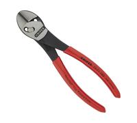 Knipex Alicates de corte diagonal de alto rendimiento TwinForce® rojo 180 mm