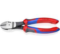 KNIPEX Alicates de corte diagonal de fuerza con cartulinas autoservicio con mangos confort 180 mm, 74 02 180 SB