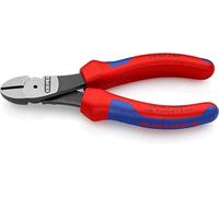 Knipex Alicates de corte diagonal de fuerza negro atramentado, con fundas multicomponentes 140 mm 74 02 140