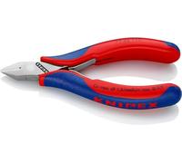 KNIPEX Alicates de corte diagonal para electrónica con articulación machihembrada con mangos multicomponente 115 mm, 77 42 115