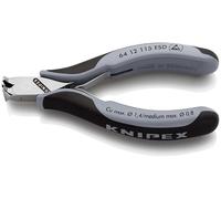 KNIPEX Alicates de corte frontal para electrónica ESD con mangos multicomponente 115 mm, 64 12 115 ESD
