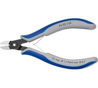 KNIPEX Alicates de precisión de corte diagonal para electrónica con mangos multicomponente 125 mm, 79 02 125