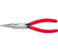 Knipex Alicates de punta redonda plana (160 mm), color negro atramentiert con revestimiento de plástico